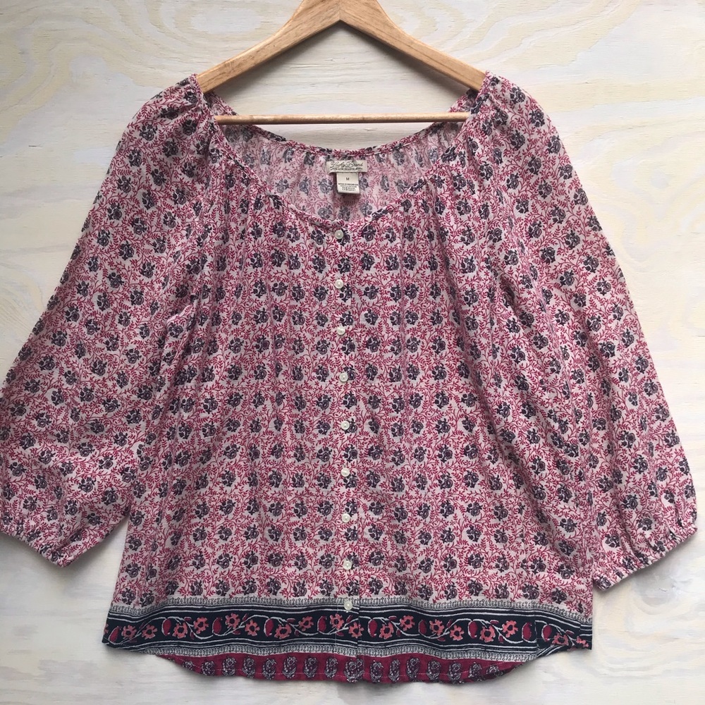 Lucky brand boho tunic top